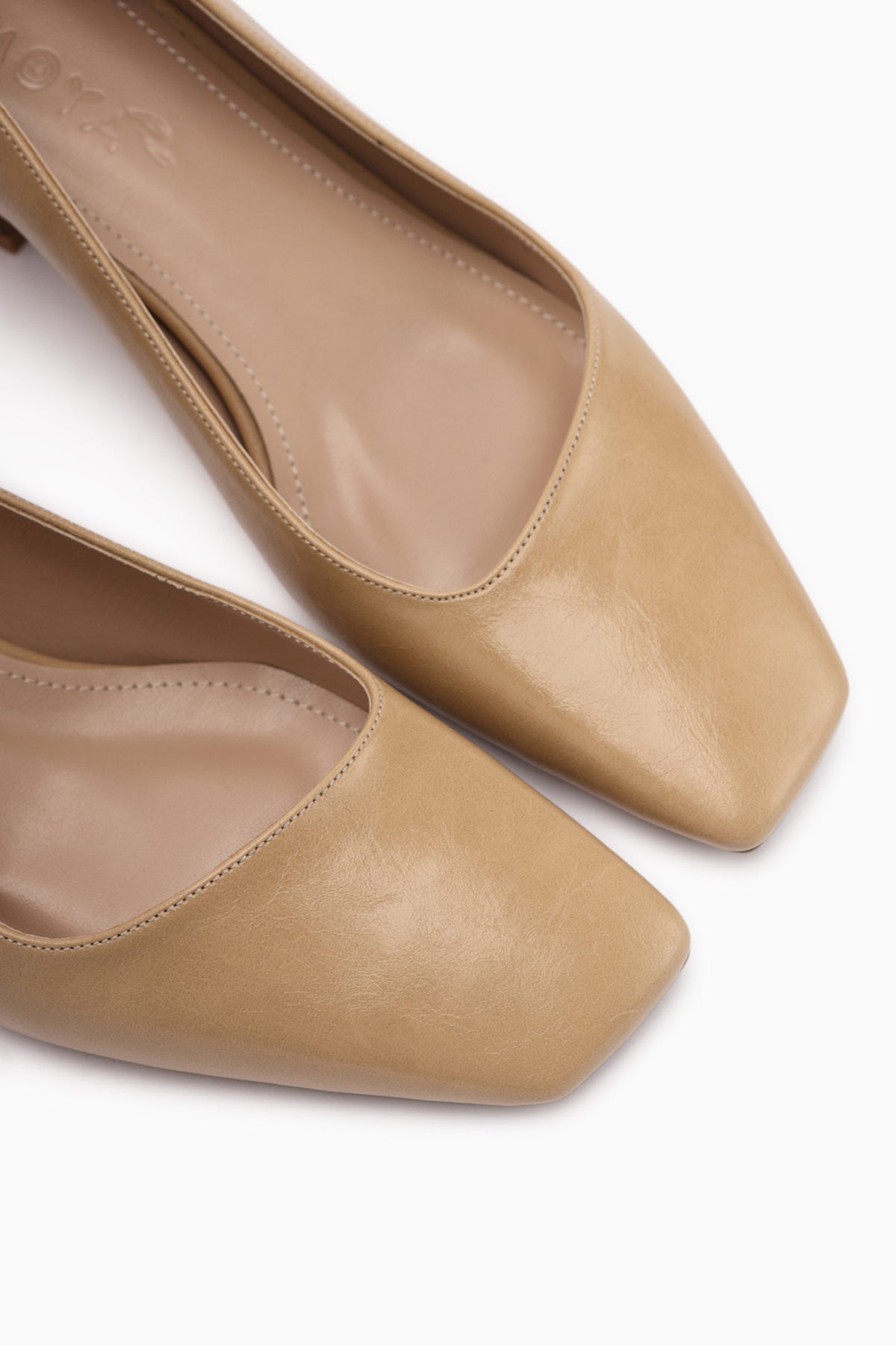 Jelina Bej Kalın Topuklu Kadın Ayakkabısı