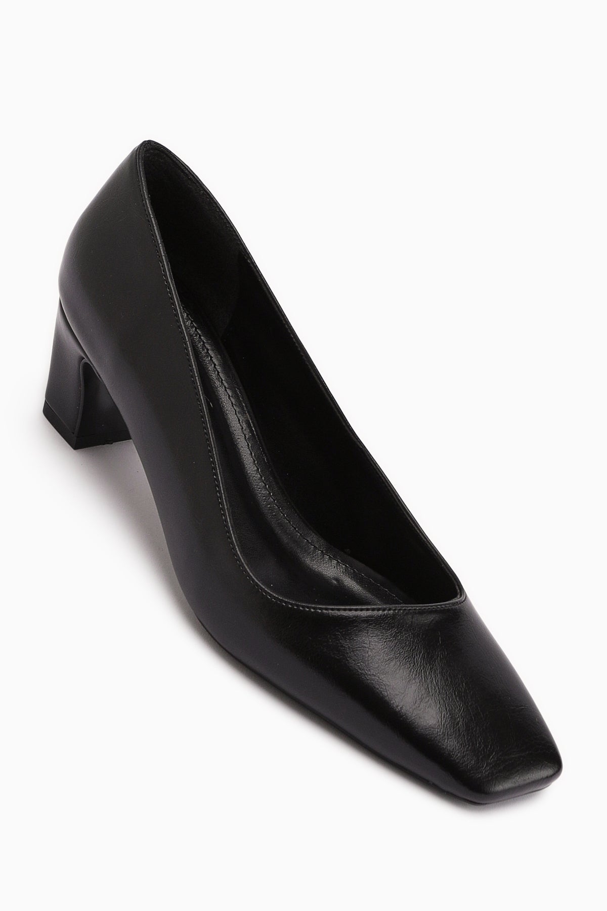 Jelina Siyah Kalın Topuklu Kadın Ayakkabısı