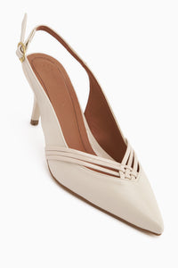 Olive Bej Tokalı İnce Topuklu Kadın Ayakkabı