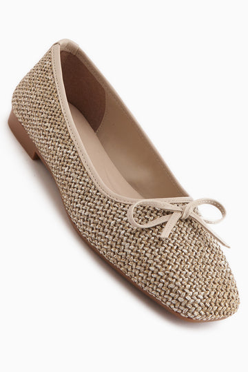 Fridah Bej Fiyonk Detaylı Küt Burun Kadın Babet