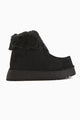 Erva Siyah Süet Kürklü Kadın Bot