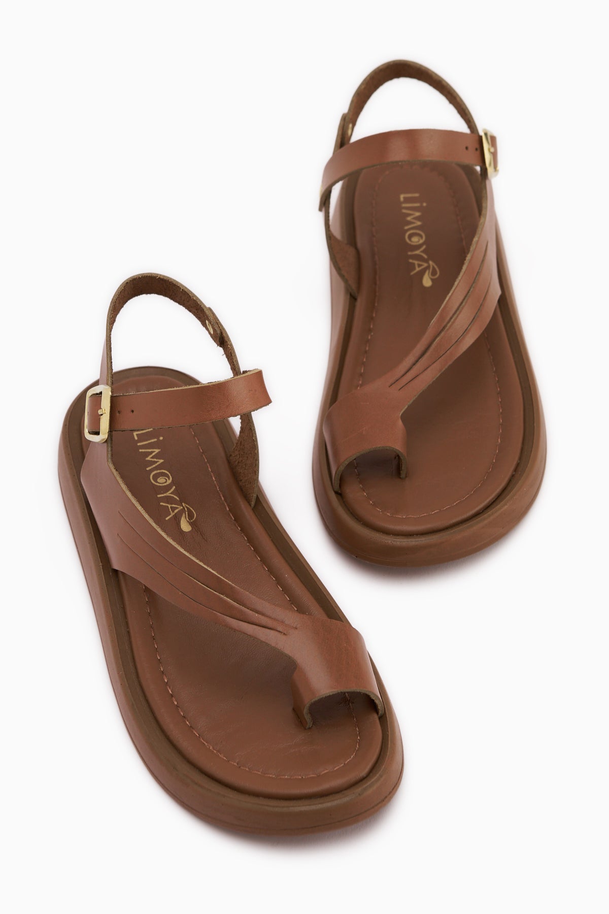 Annia Hakiki Deri Taba Parmak Arası Kadın Sandalet