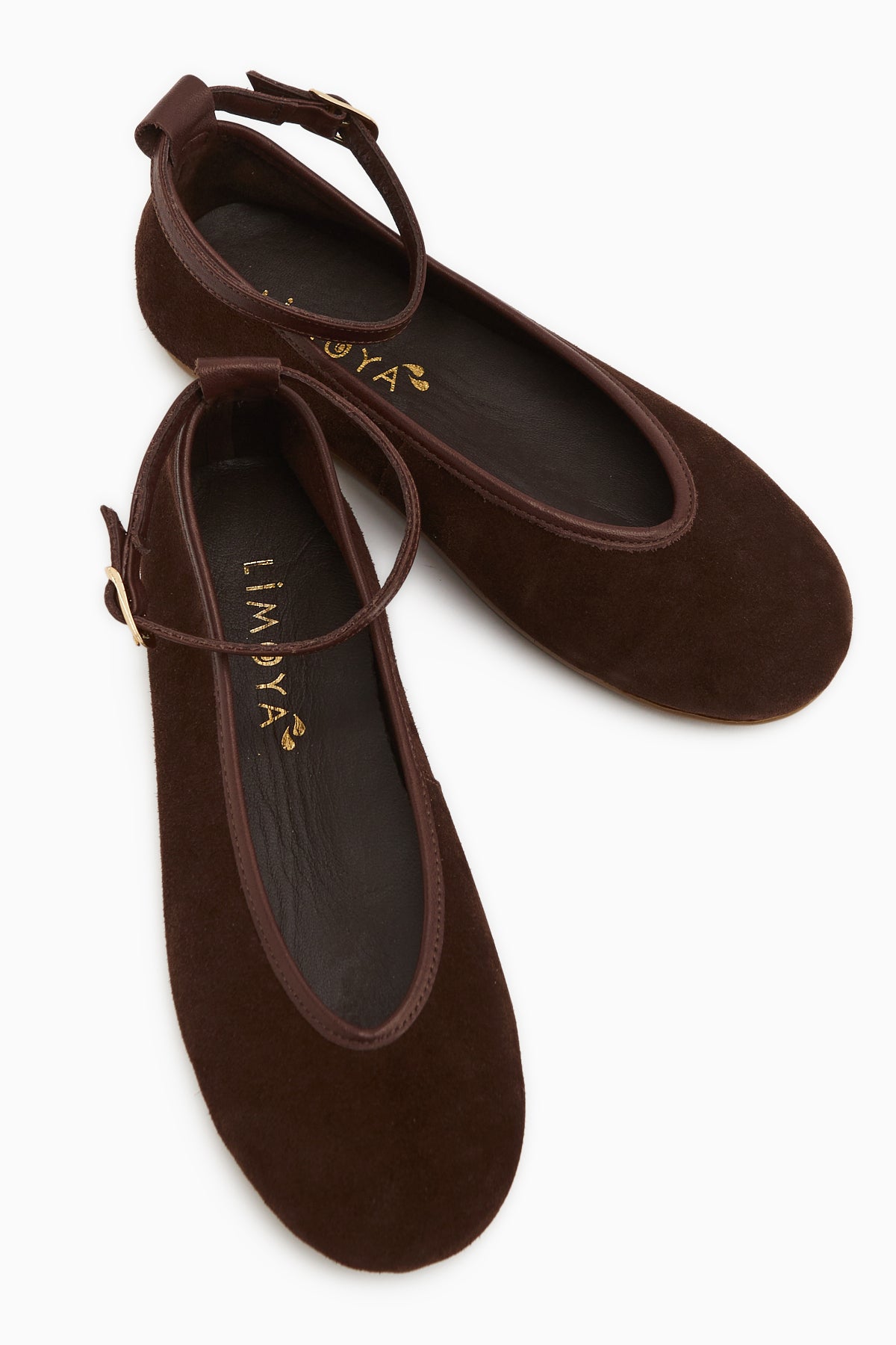 Jenin Hakiki Deri Kahve Süet Kemerli Kadın Babet