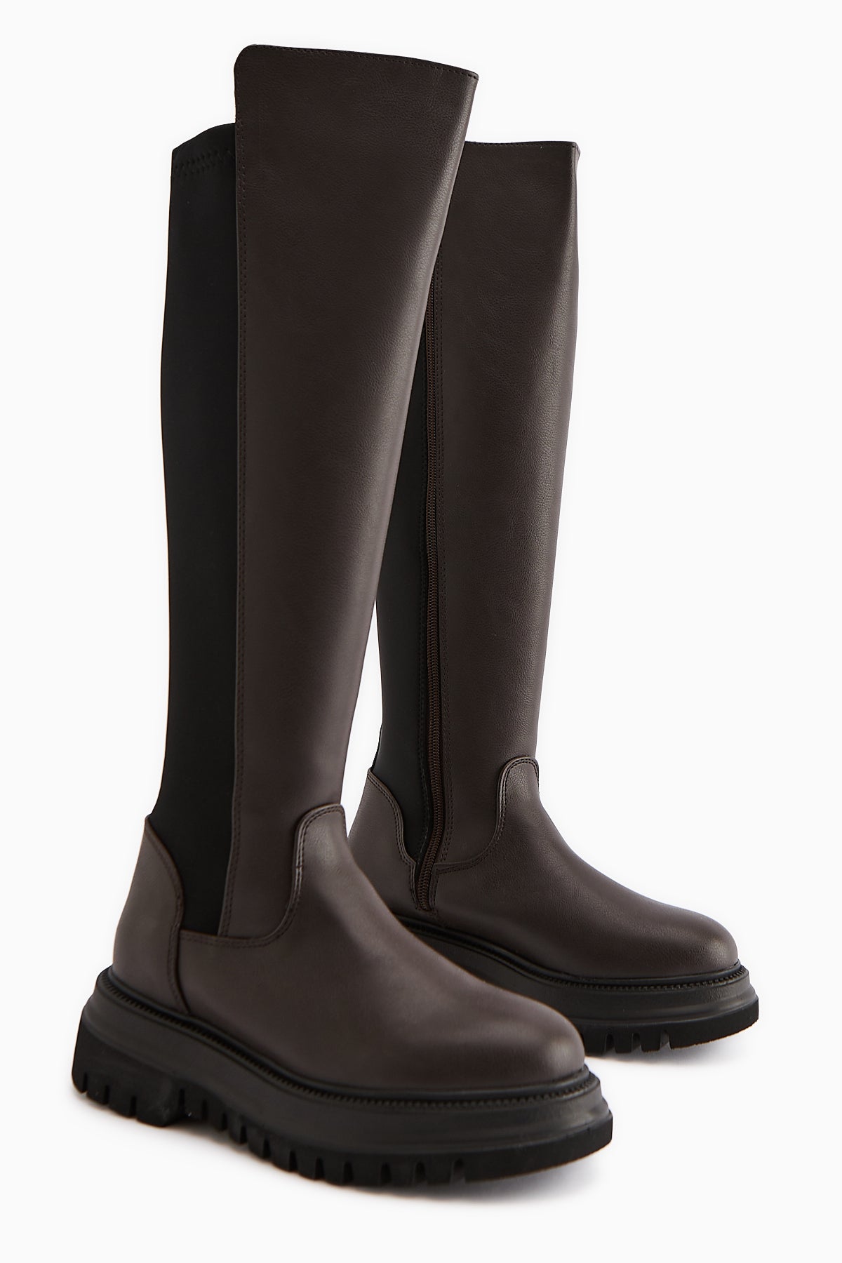 Latoya Kahve Streç Detaylı Çizme