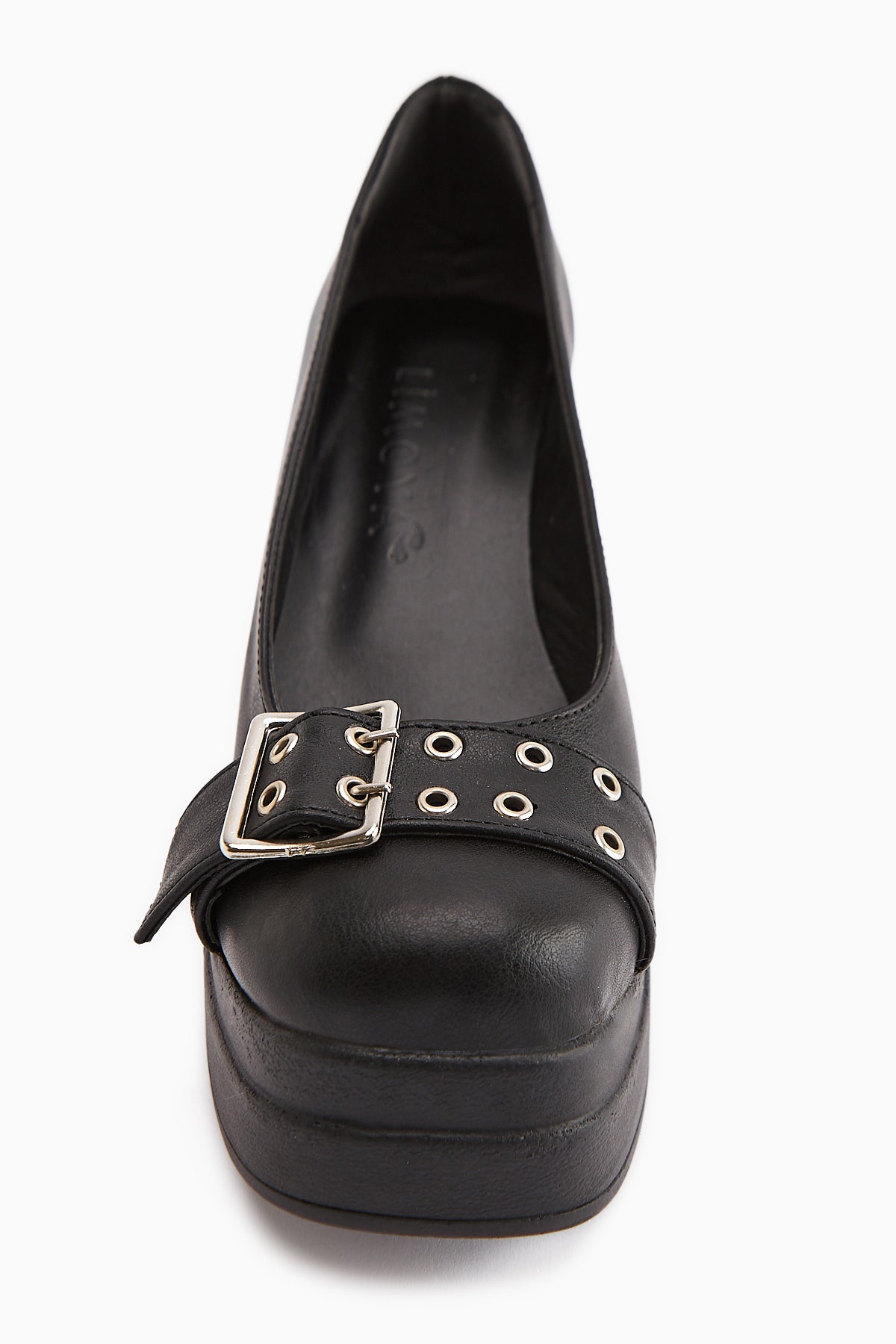 Salin Siyah Kemer Detaylı Dekolteli Topuklu Günlük Ayakkabı