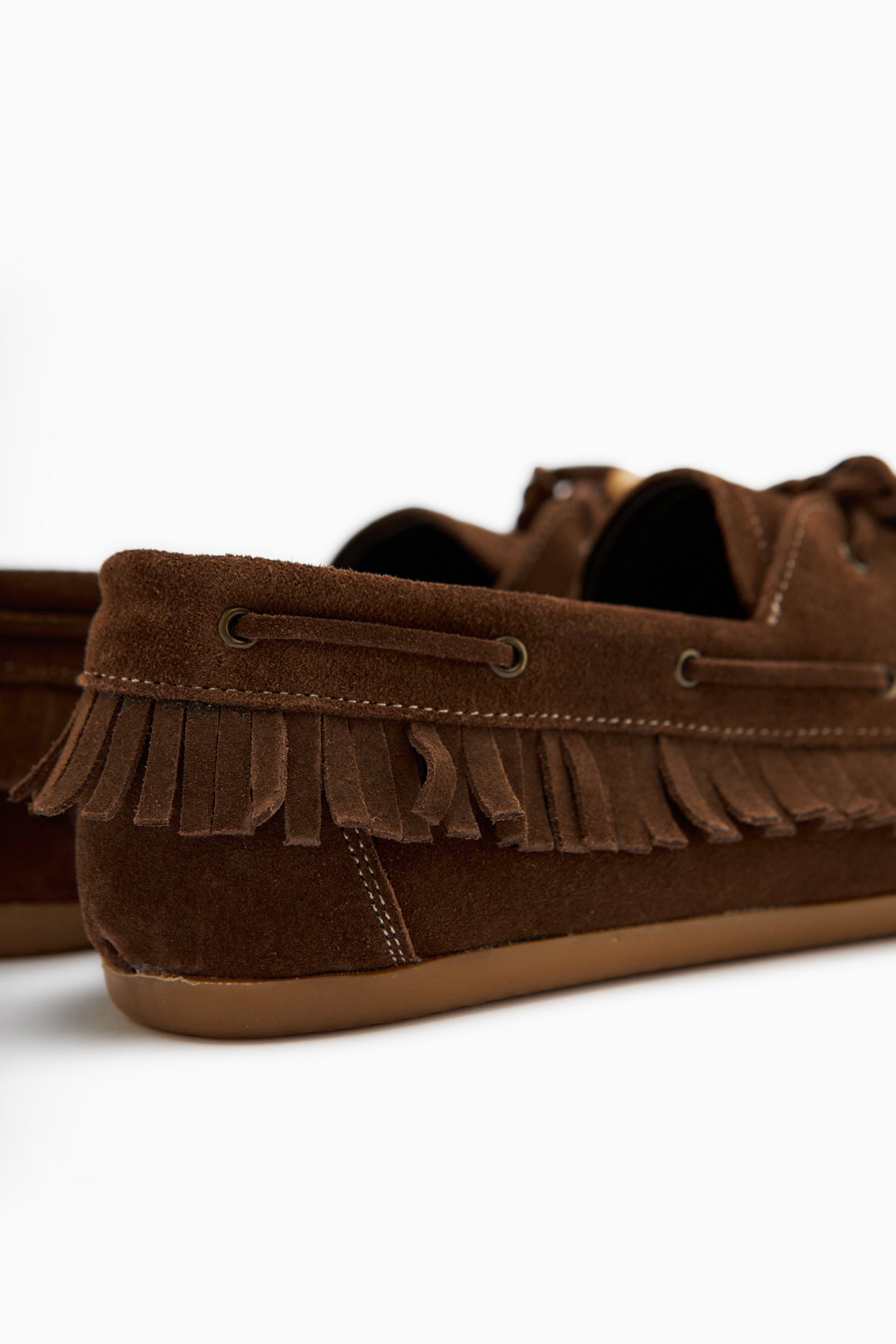 Rania Hakiki Deri Kahve Kadın Loafer Ayakkabı