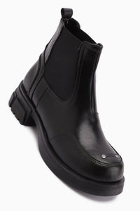 Emely Siyah Lastikli Kadın Bot