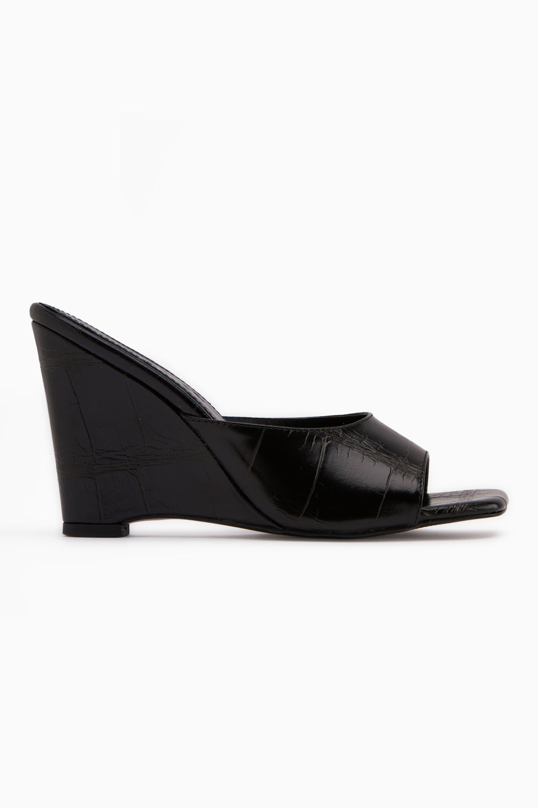 Lamis Siyah Dolgu Topuklu Kadın Terlik