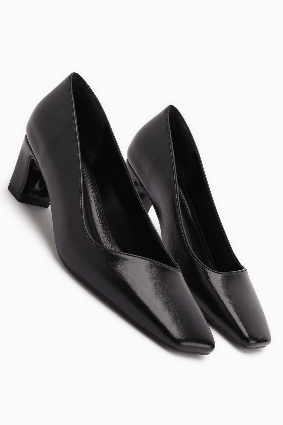 Jelina Siyah Kalın Topuklu Kadın Ayakkabısı