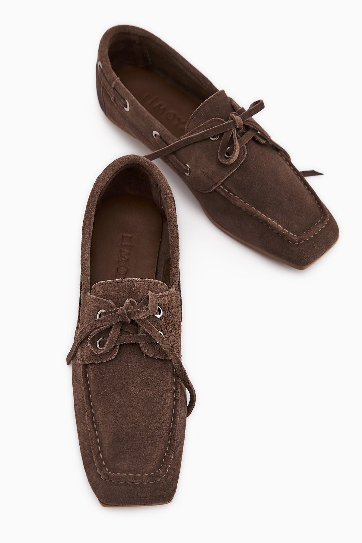 Arian Hakiki Deri Vizon Süet Bağcıklı Makosen Günlük Loafer Kadın Ayakkabı