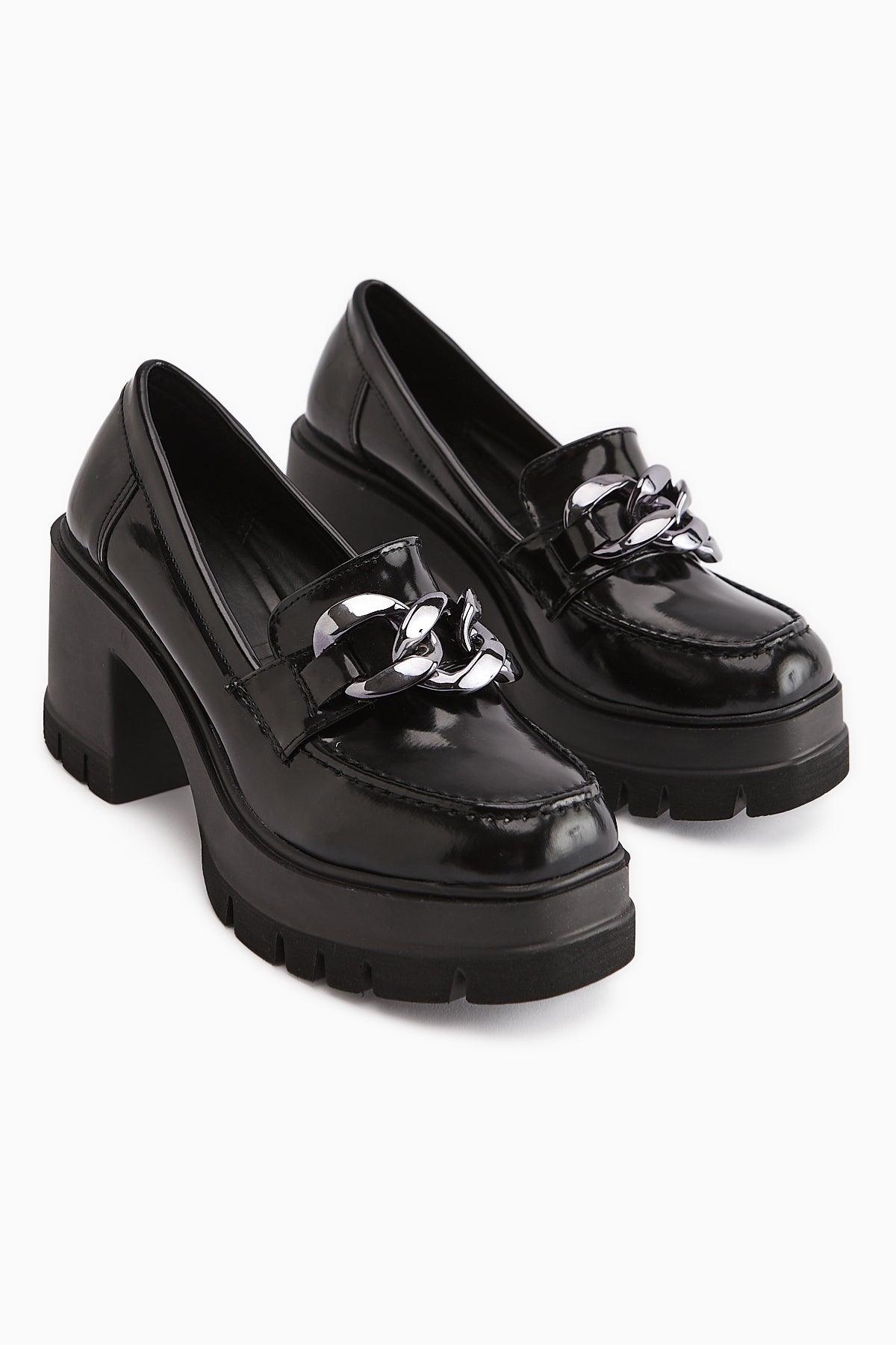 Chanpen Siyah Toka Detaylı Platformlu Günlük Ayakkabı