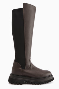 Latoya Kahve Streç Detaylı Çizme