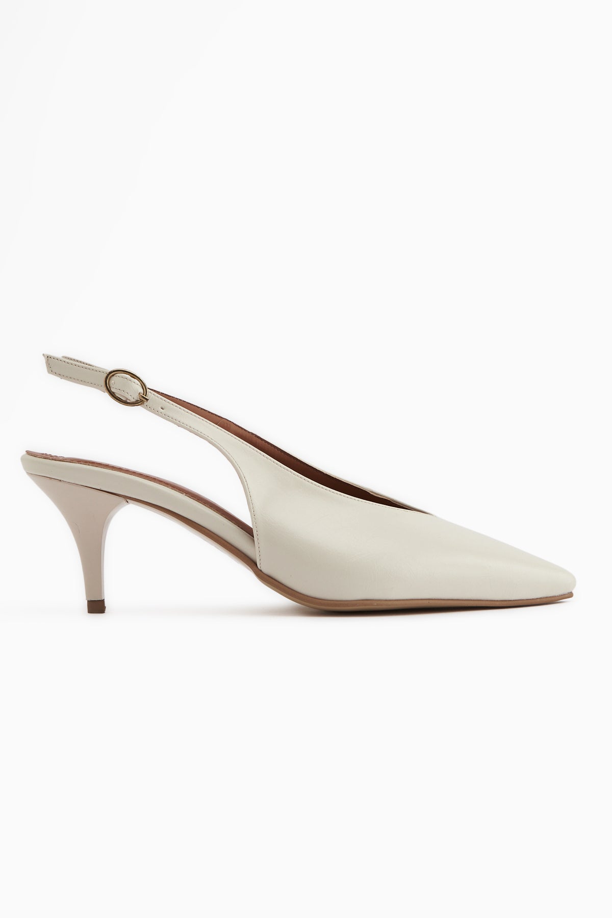 Mija Bej Kemerli Kadın Topuklu Ayakkabı