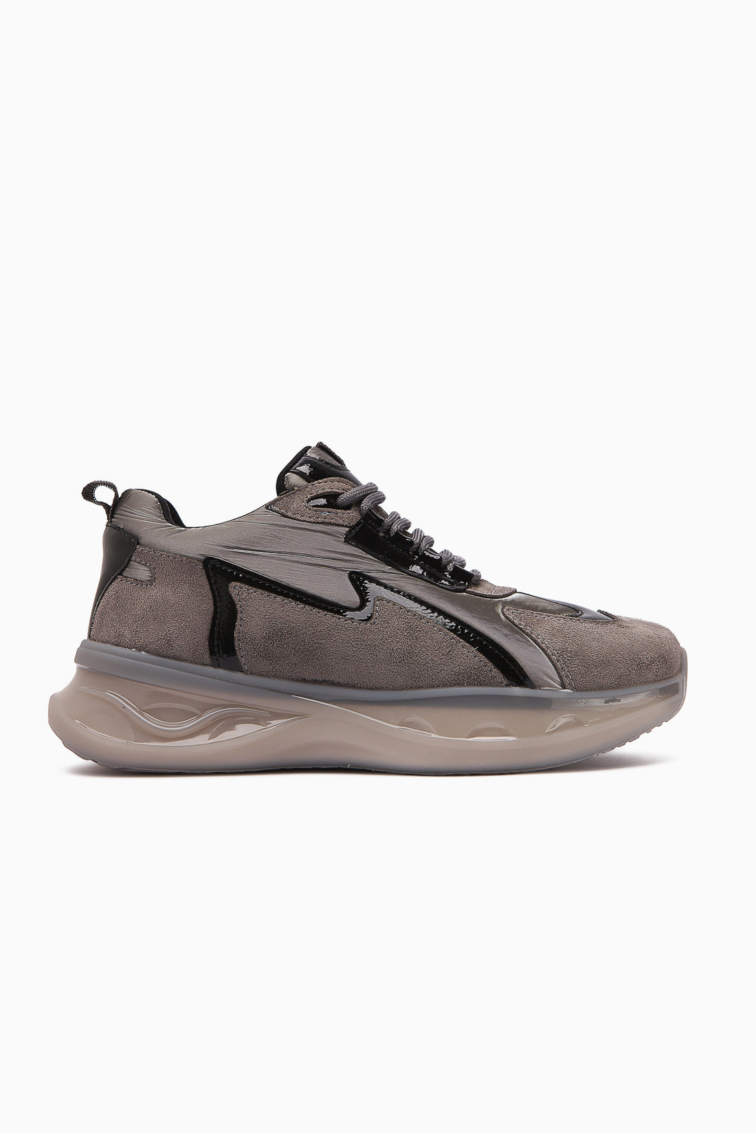 Tolin Gri Paraşüt Kumaşlı Kadın Sneakers Ayakkabı
