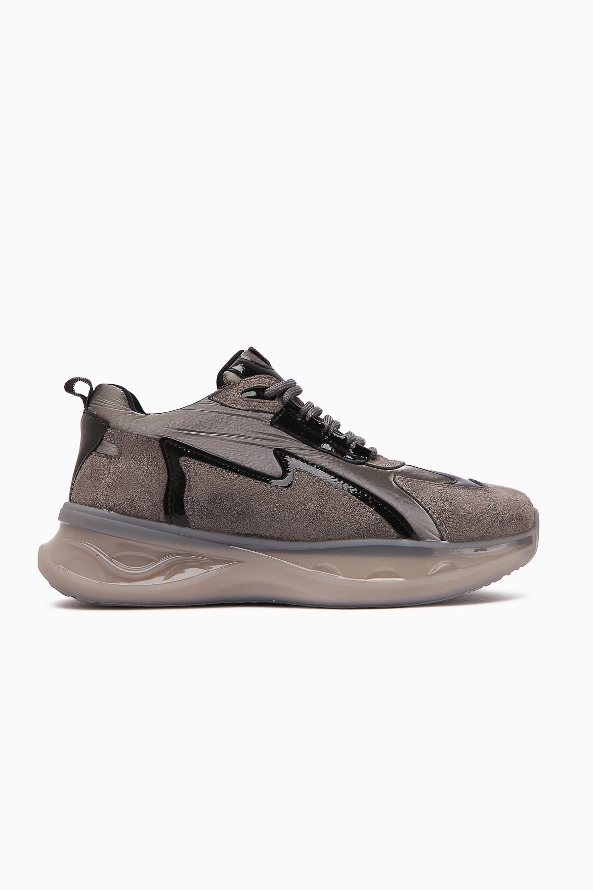 Tolin Gri Paraşüt Kumaşlı Kadın Sneakers Ayakkabı
