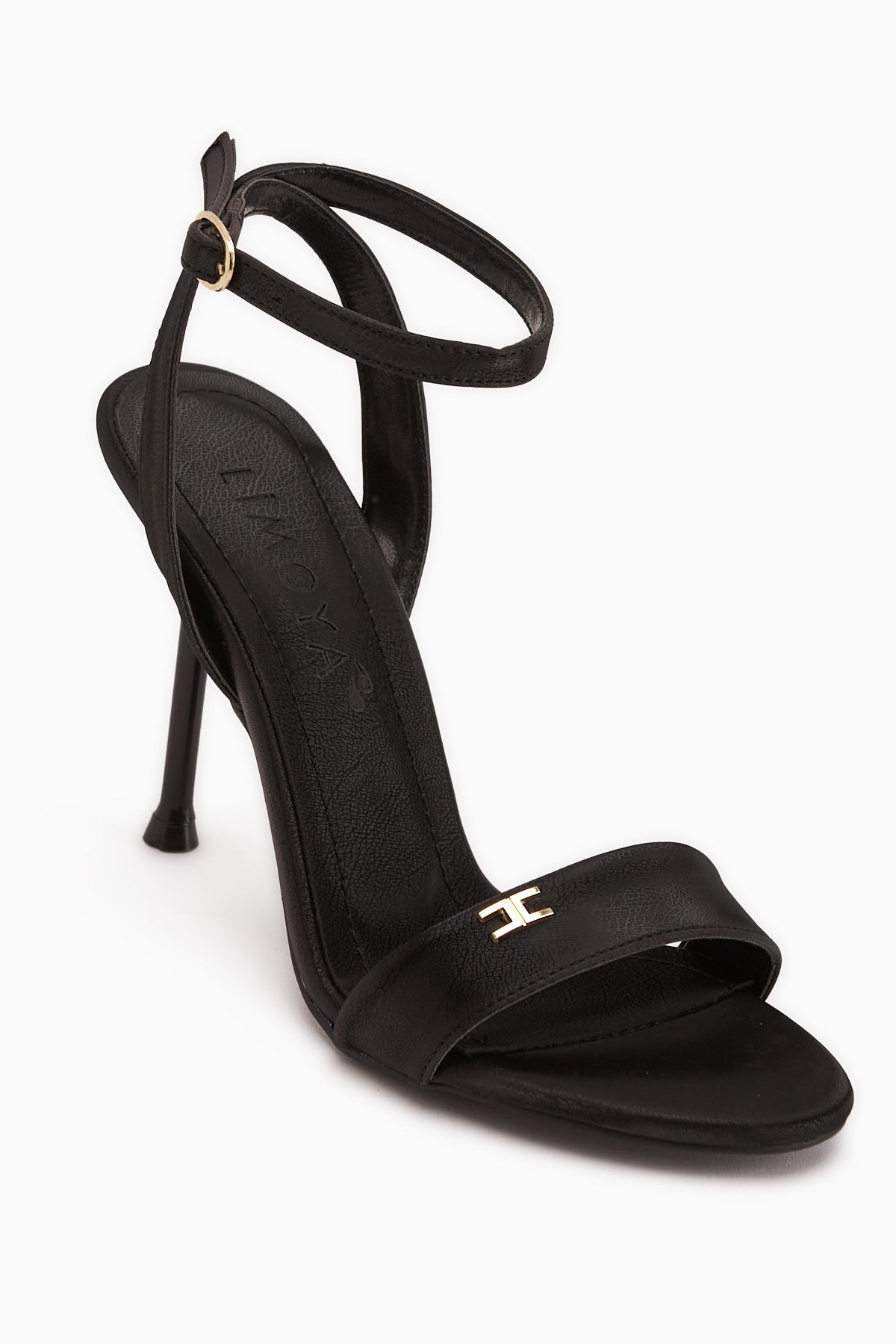 Jamila Siyah Bilekten Bağlamalı İnce Topuklu Kadın Ayakkabı