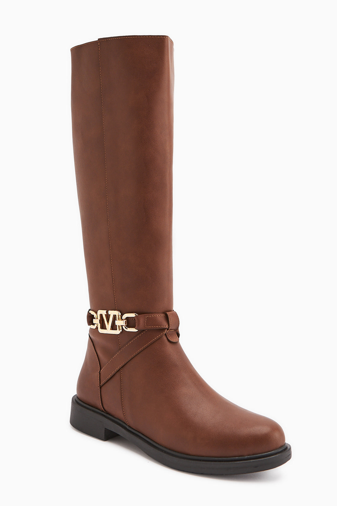 Momena Taba Toka Detaylı Fermuarlı Kısa Topuklu Çizme