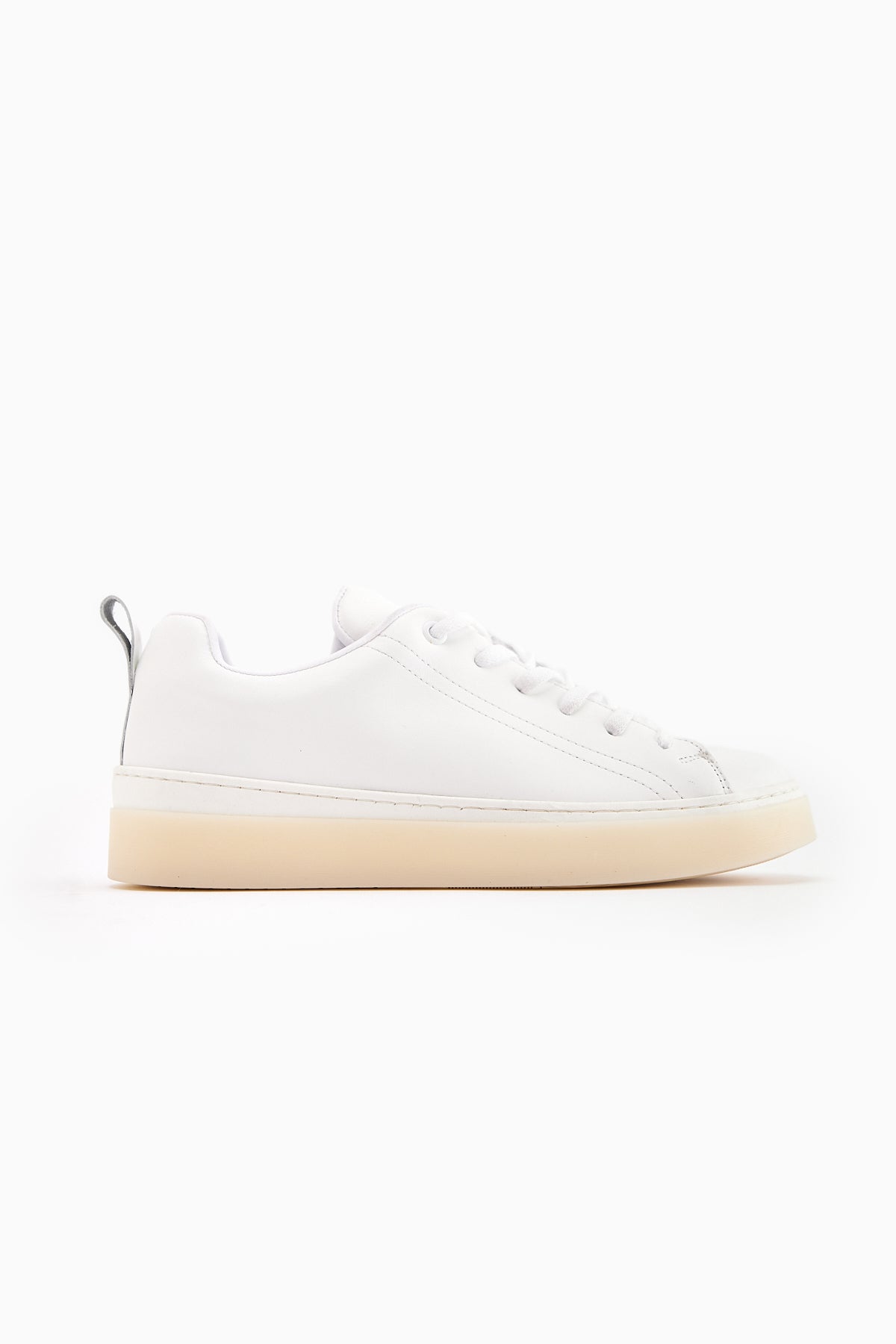 Lina Hakiki Deri Beyaz Kadın Sneaker Ayakkabı