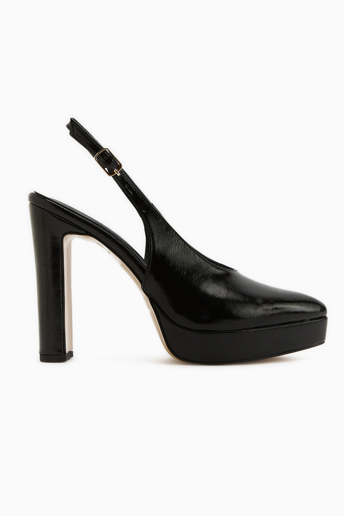 Ramia Siyah Sivri Burunlu Platform Topuklu Kadın Ayakkabı