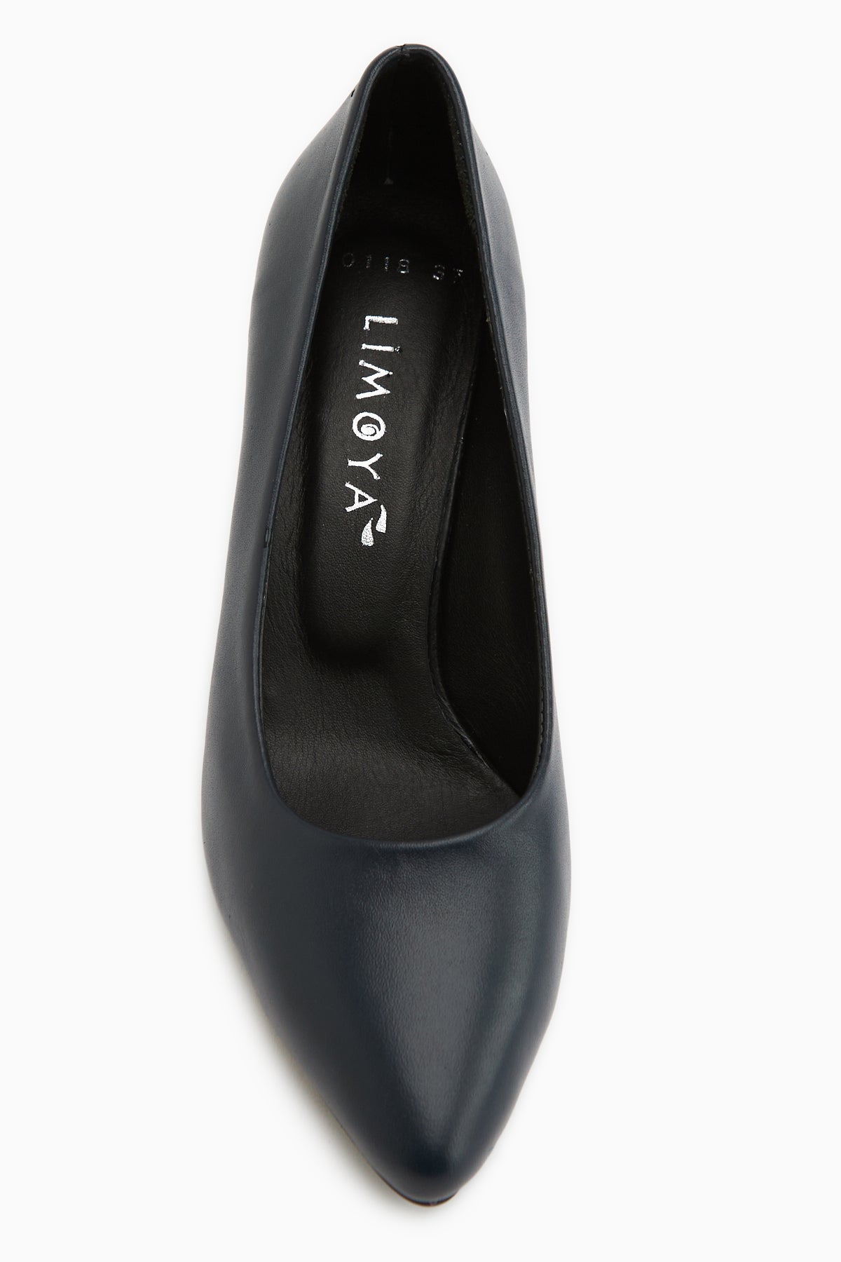 Kiara Hakiki Deri Lacivert Kadın Topuklu Ayakkabı Stiletto