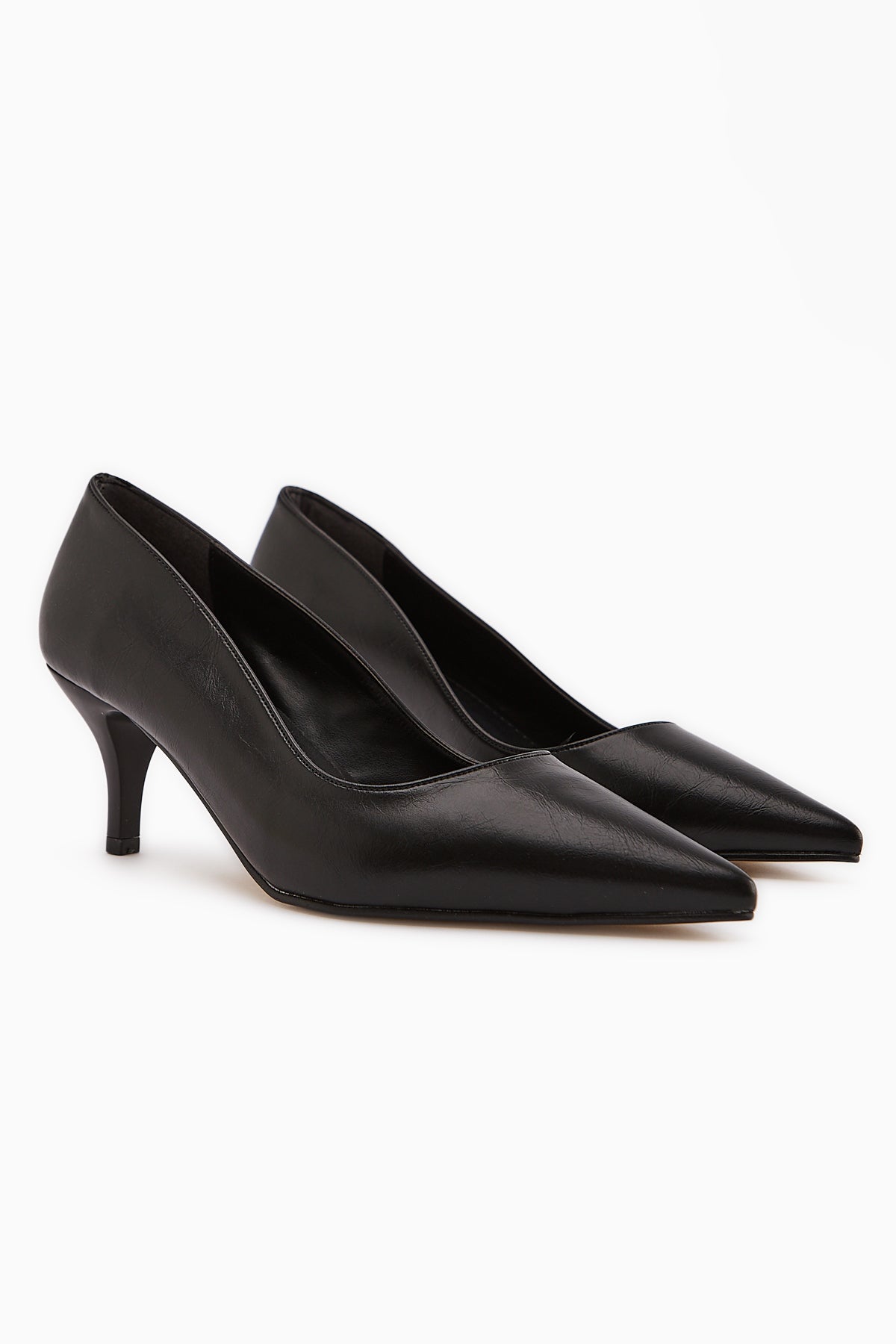 Flora Siyah Stiletto Kadın Topuklu Ayakkabı