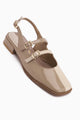 Winny Hakiki Deri Vizon Çift Bantlı Kadın Sandalet
