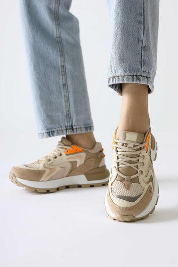 Onella Lacivert Süet Detaylı Bağcıklı Sneakers