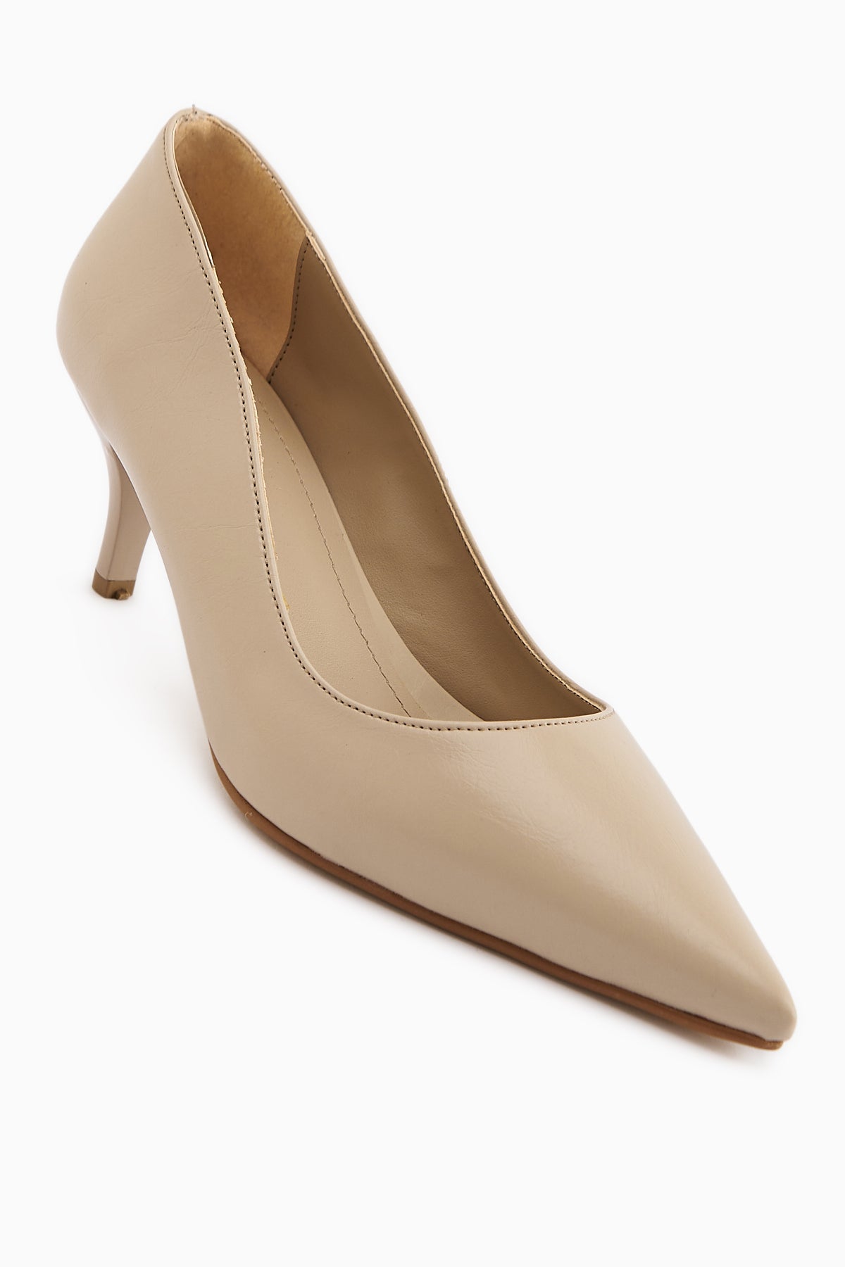 Flora Bej Stiletto Kadın Topuklu Ayakkabı