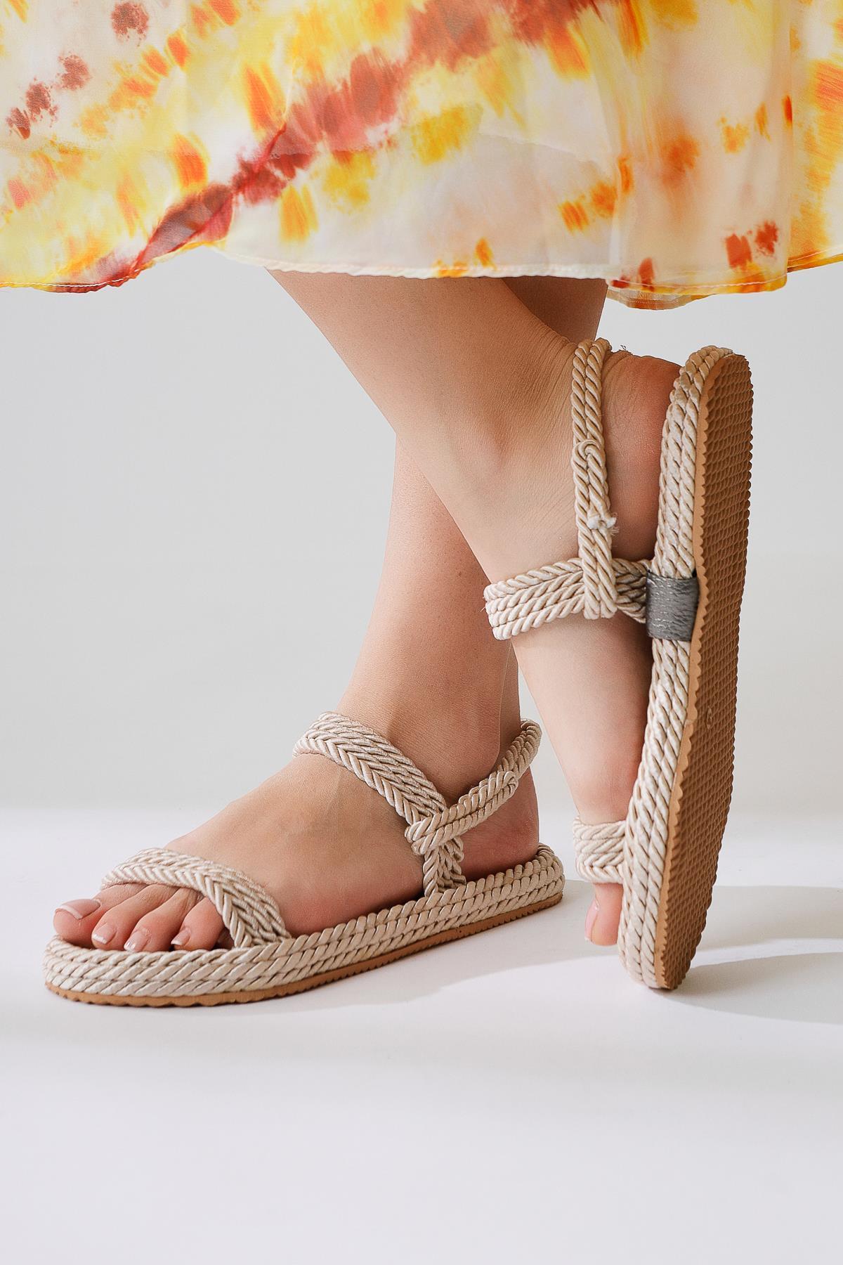 Olivia Ten Halat Sandalet Basic