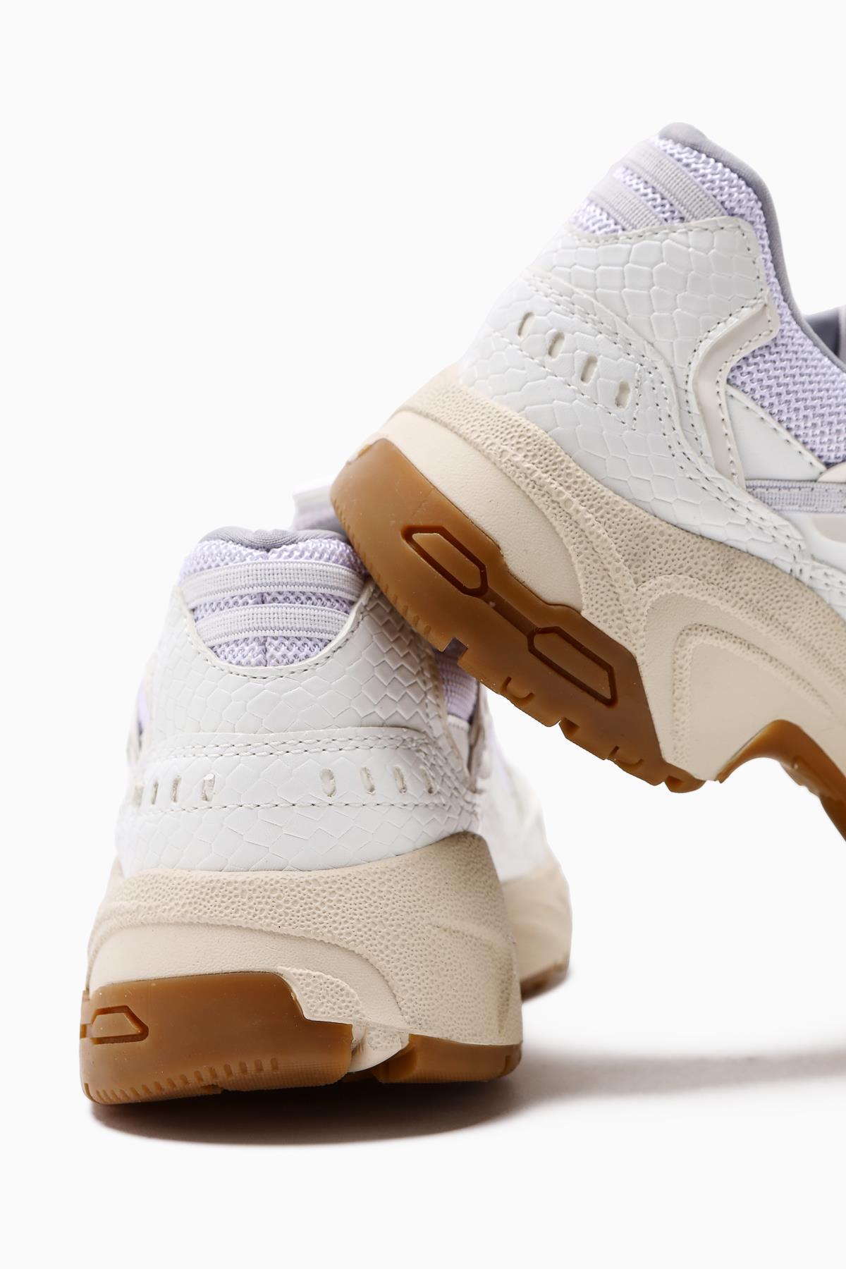 Caisa Beyaz Tekstil Detaylı Bağcıklı Kadın Sneakers