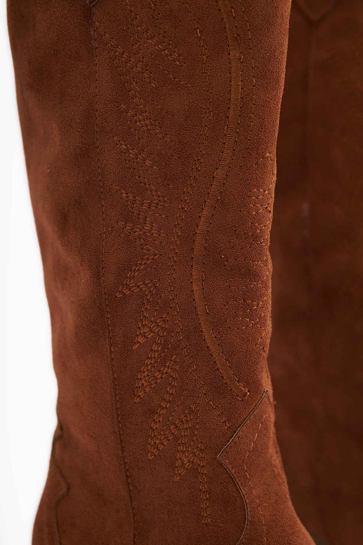 Hero Taba Süet Nakışlı Kovboy Çizme