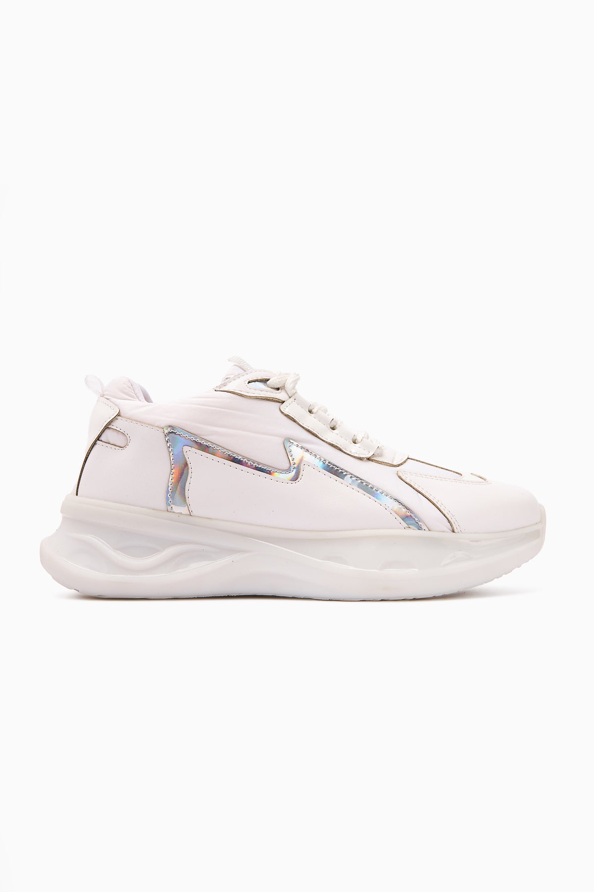 Tolin Beyaz Paraşüt Kumaşlı Kadın Sneakers Ayakkabı