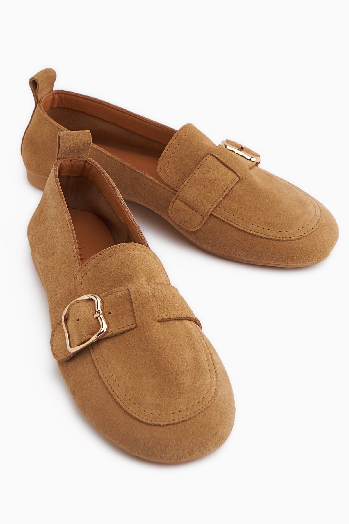 Oliva Hakiki Deri Taba Tokalı Kadın Babet