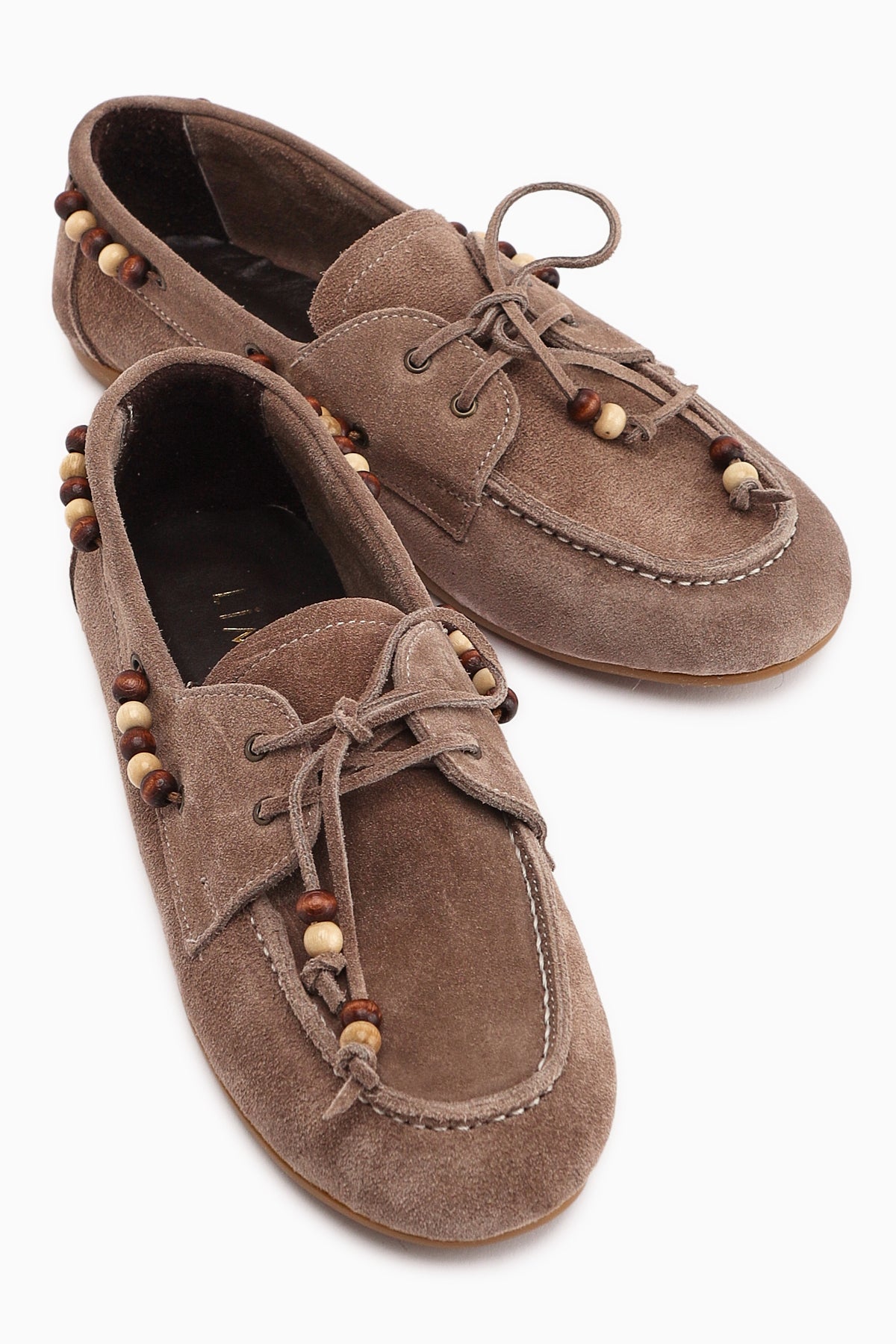 Liah Hakiki Deri Vizon Kadın Loafer Ayakkabı