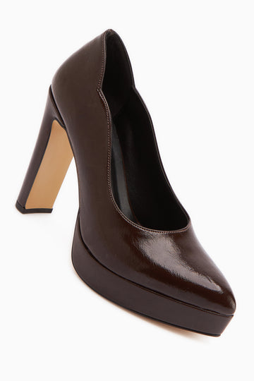 Ragni Kahve Platform Topuklu Kadın Ayakkabı