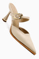 Yim Bej Tokalı Önü Kaplı Topuklu Kadın Ayakkabı