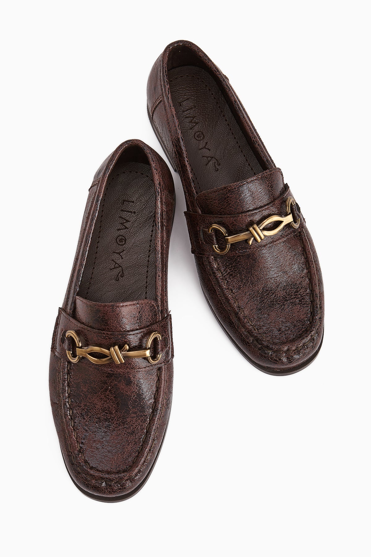Kali Kahve Zincir Detaylı Loafer Kadın Ayakkabı