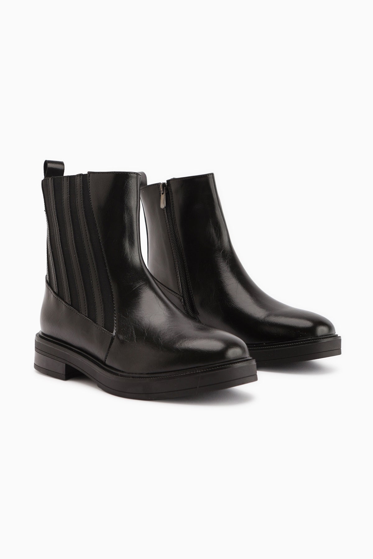 Lena Siyah Lastik Detaylı Kadın Bot