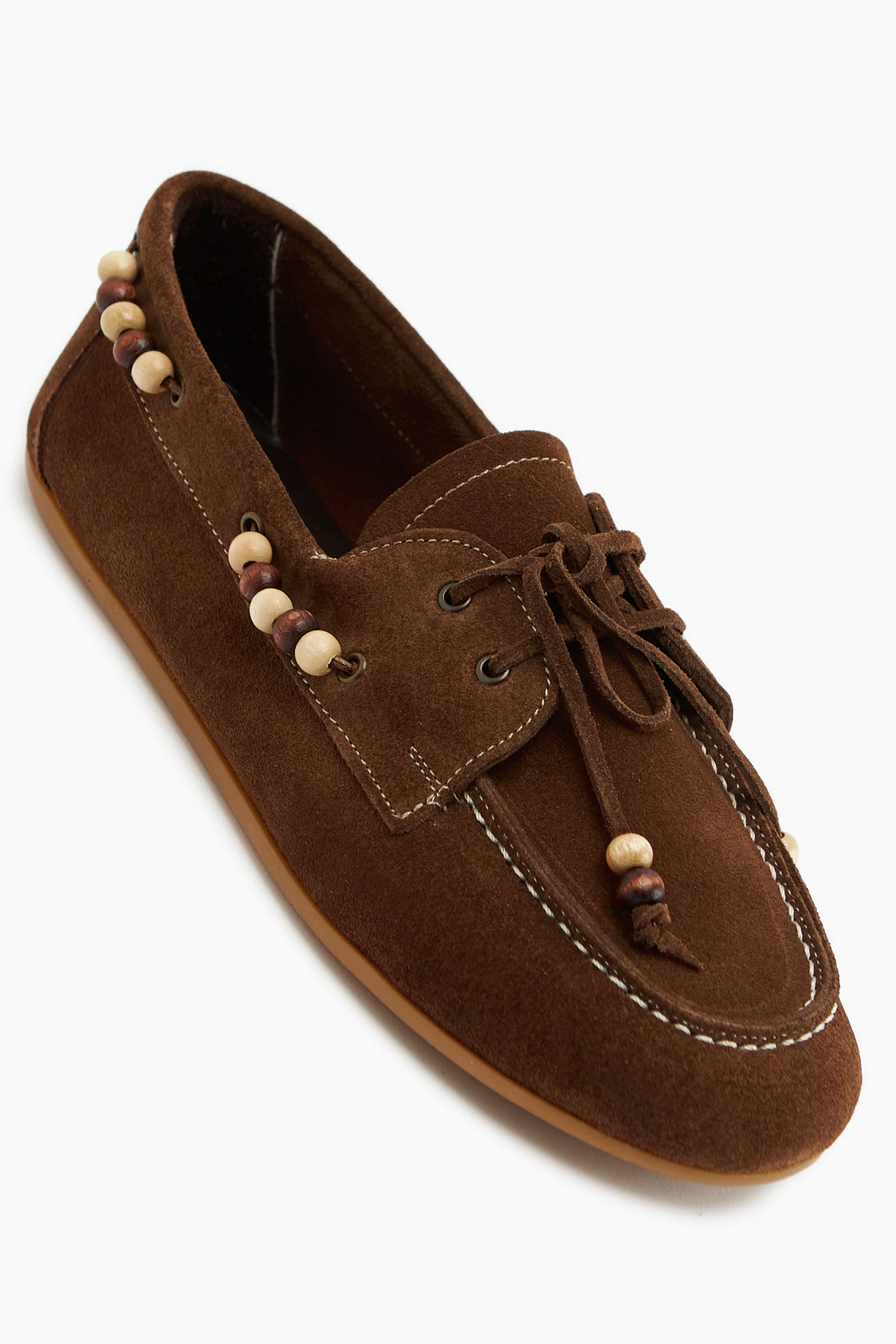 Liah Hakiki Deri Kahve Kadın Loafer Ayakkabı