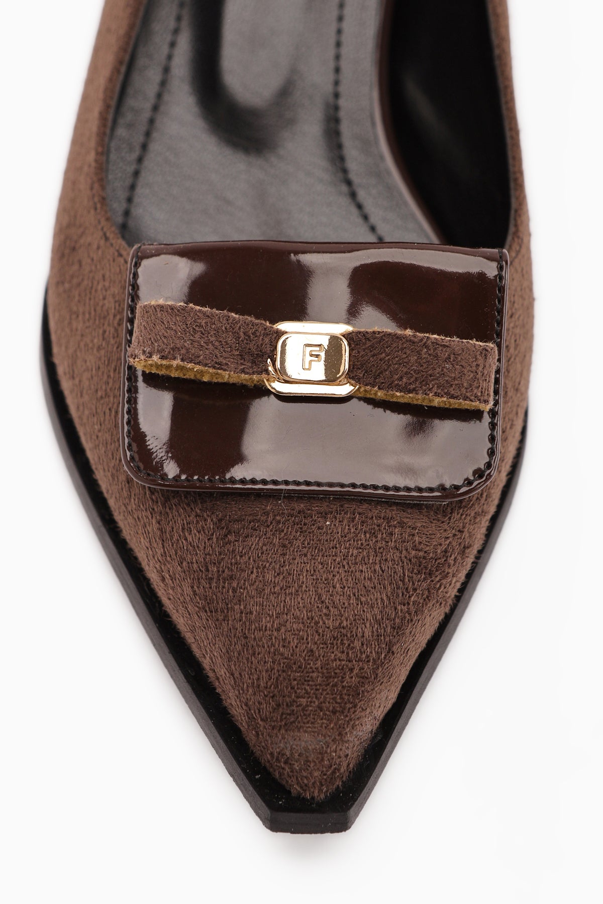 Boel Kahve Süet Tokalı Kısa Topuklu Kadın Ayakkabı