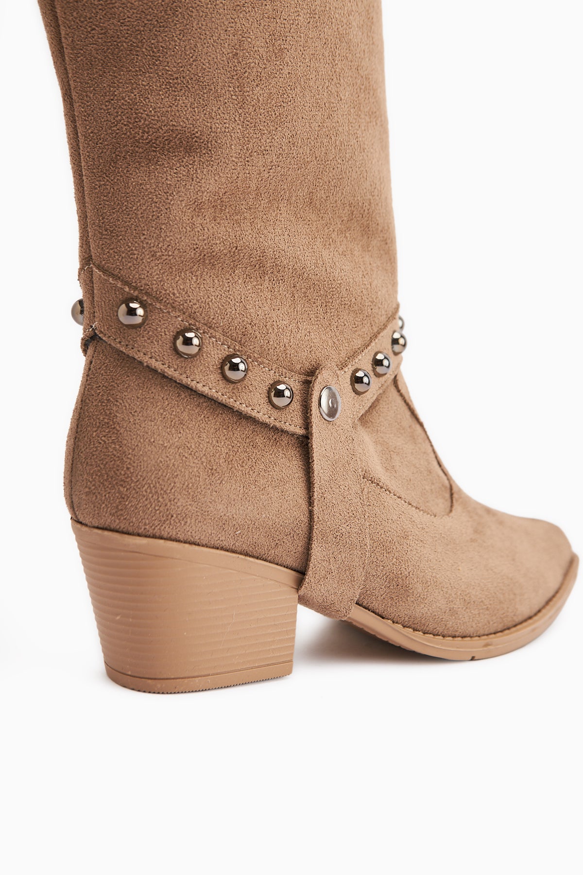 Caarina Vizon Süet Çıkarılabilir Konçlu Çizme-Bot