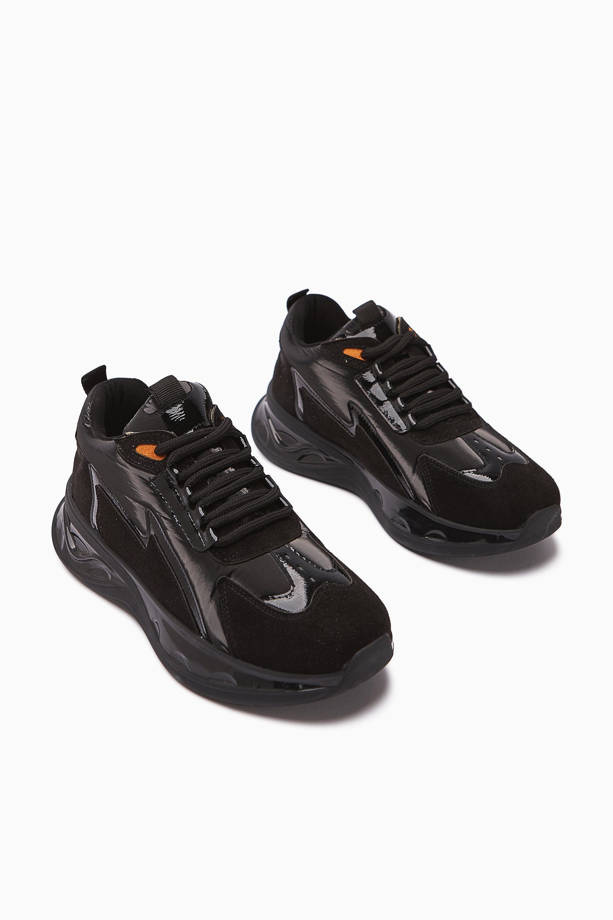 Tolin Siyah Paraşüt Kumaşlı Kadın Sneakers Ayakkabı