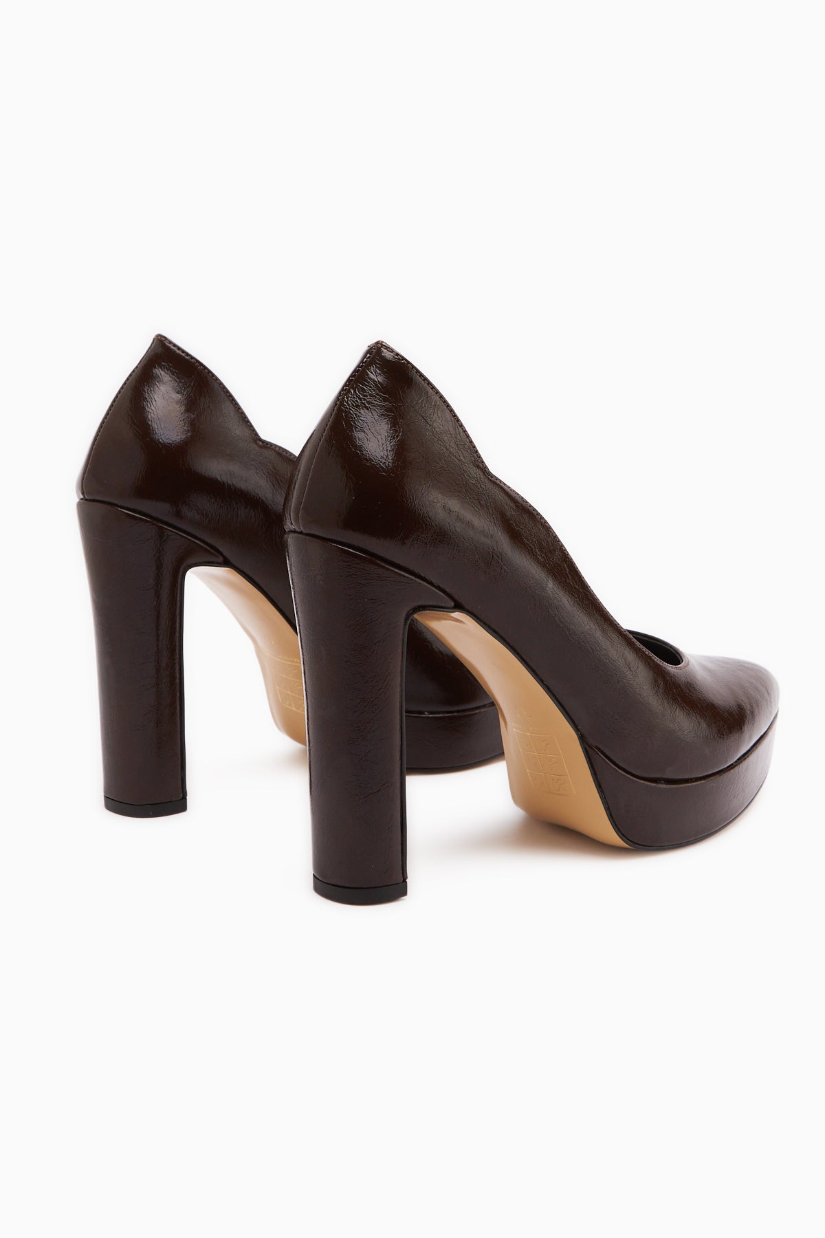 Ragni Kahve Platform Topuklu Kadın Ayakkabı