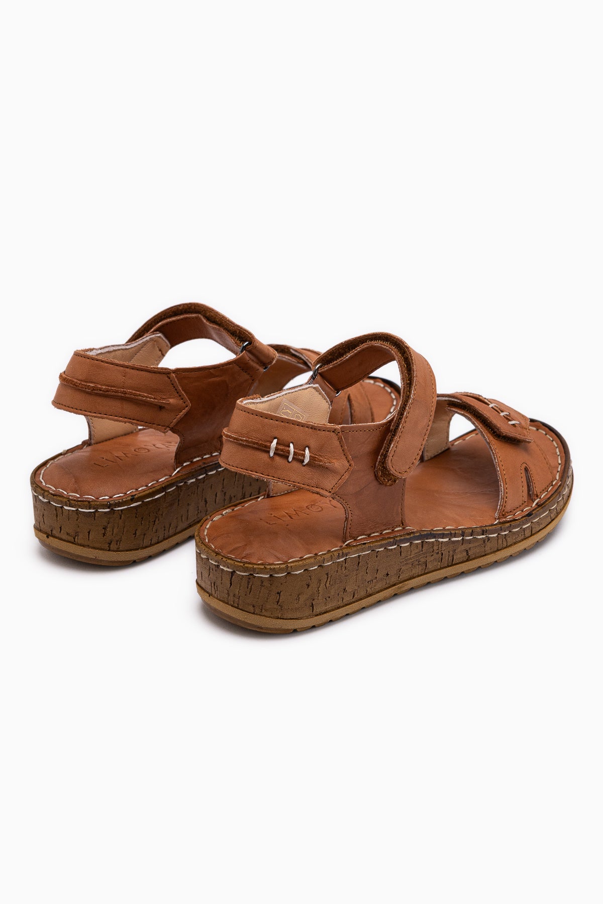 Leone Hakiki Deri Taba Kadın Sandalet