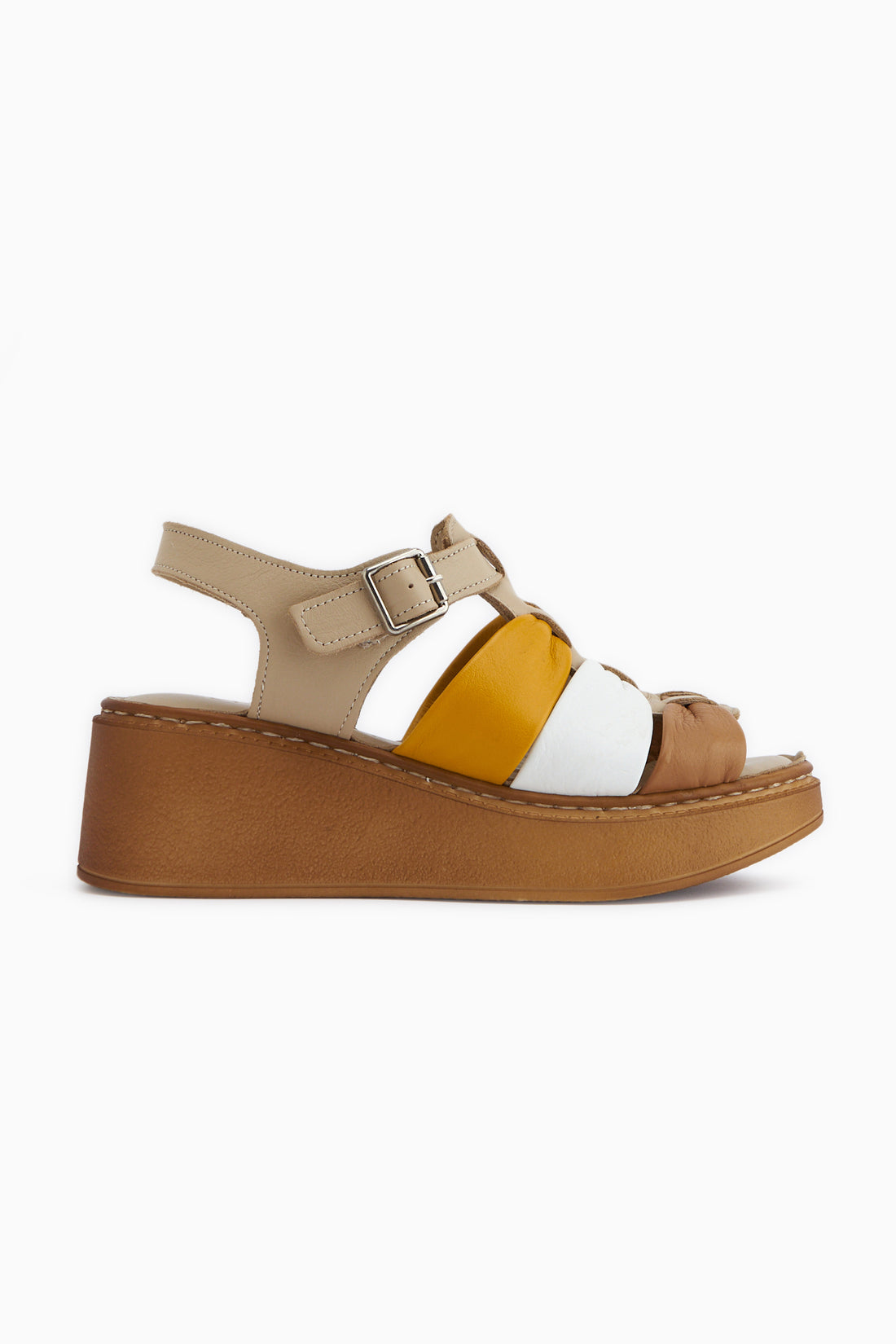 Larisa Hakiki Deri Vizon Kadın Sandalet