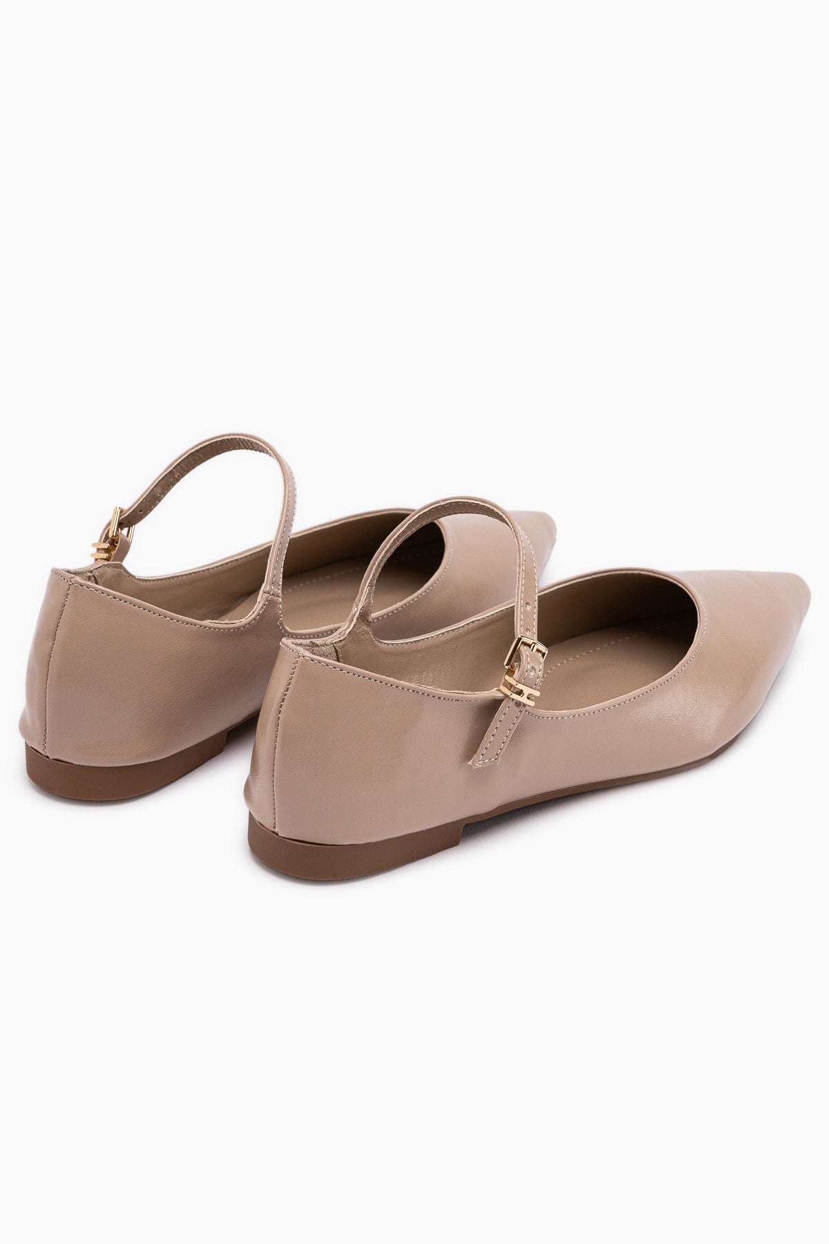 Minya Bej Sivri Burunlu Kadın Babet