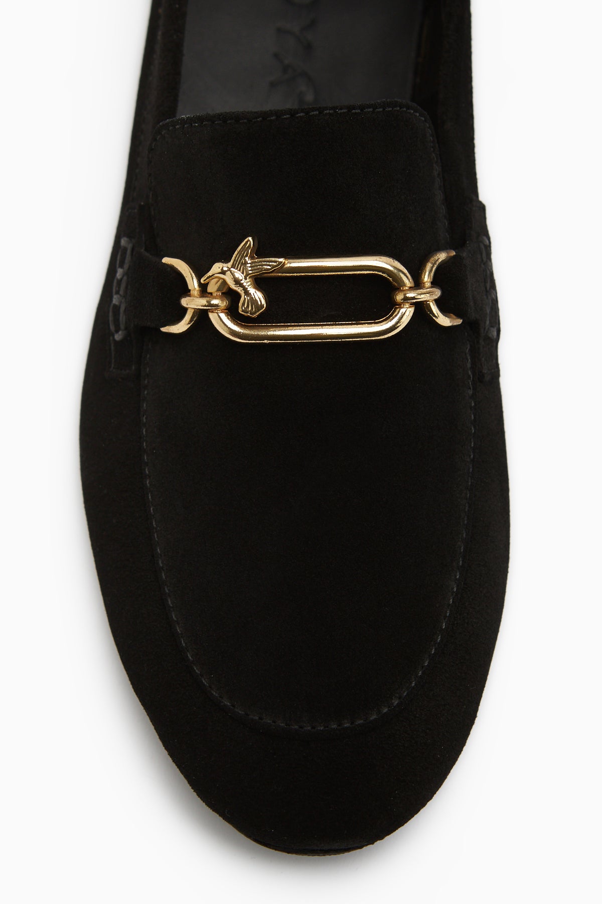 Alessa Hakiki Deri Siyah Tokalı Loafer Kadın Günlük Makosen Ayakkabı