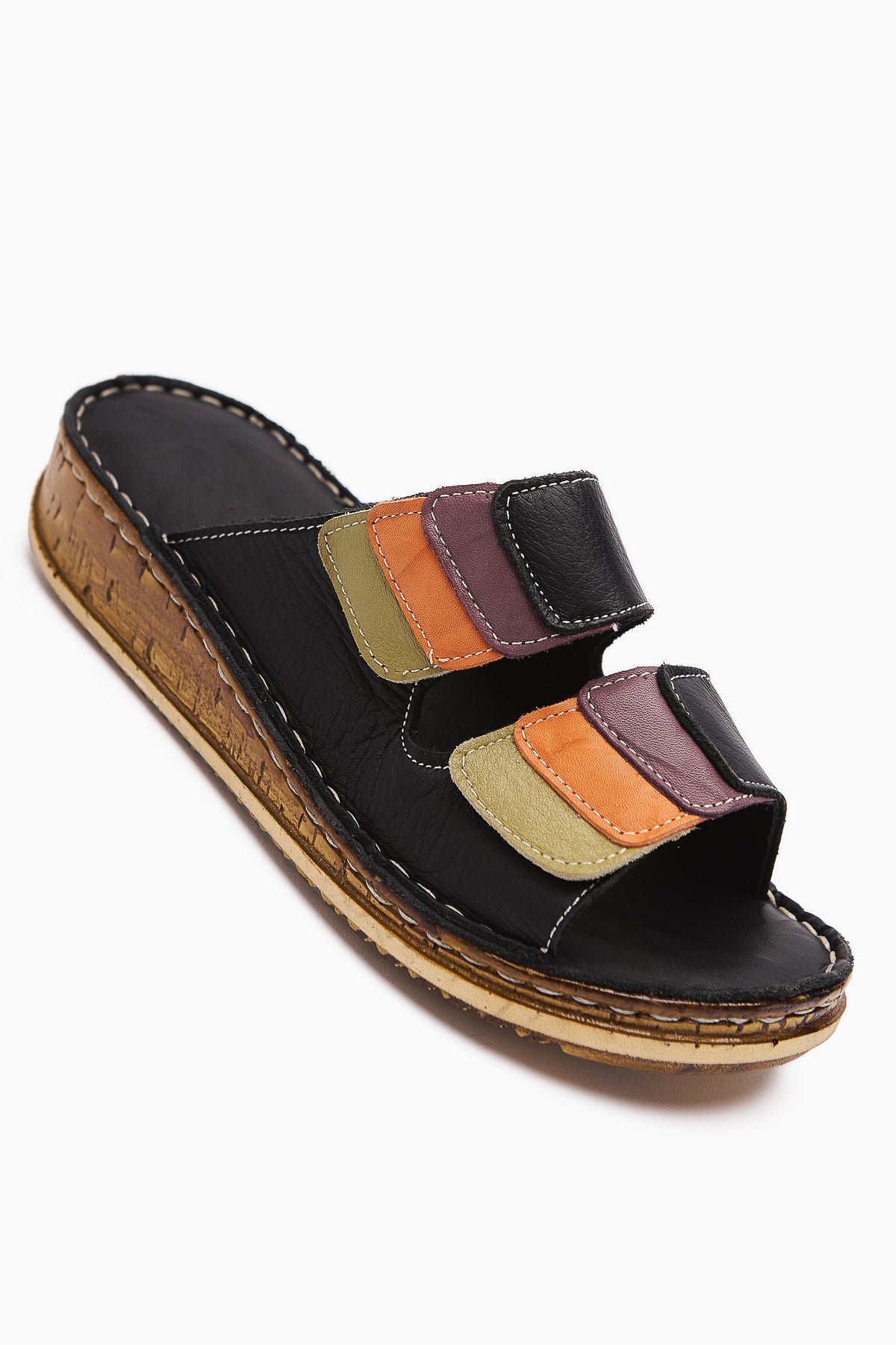Hakiki Deri Kassid Siyah Comfort Terlik