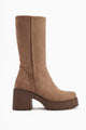 Roseann Vizon Süet Kalın Tabanlı Platformlu Uzun Bot