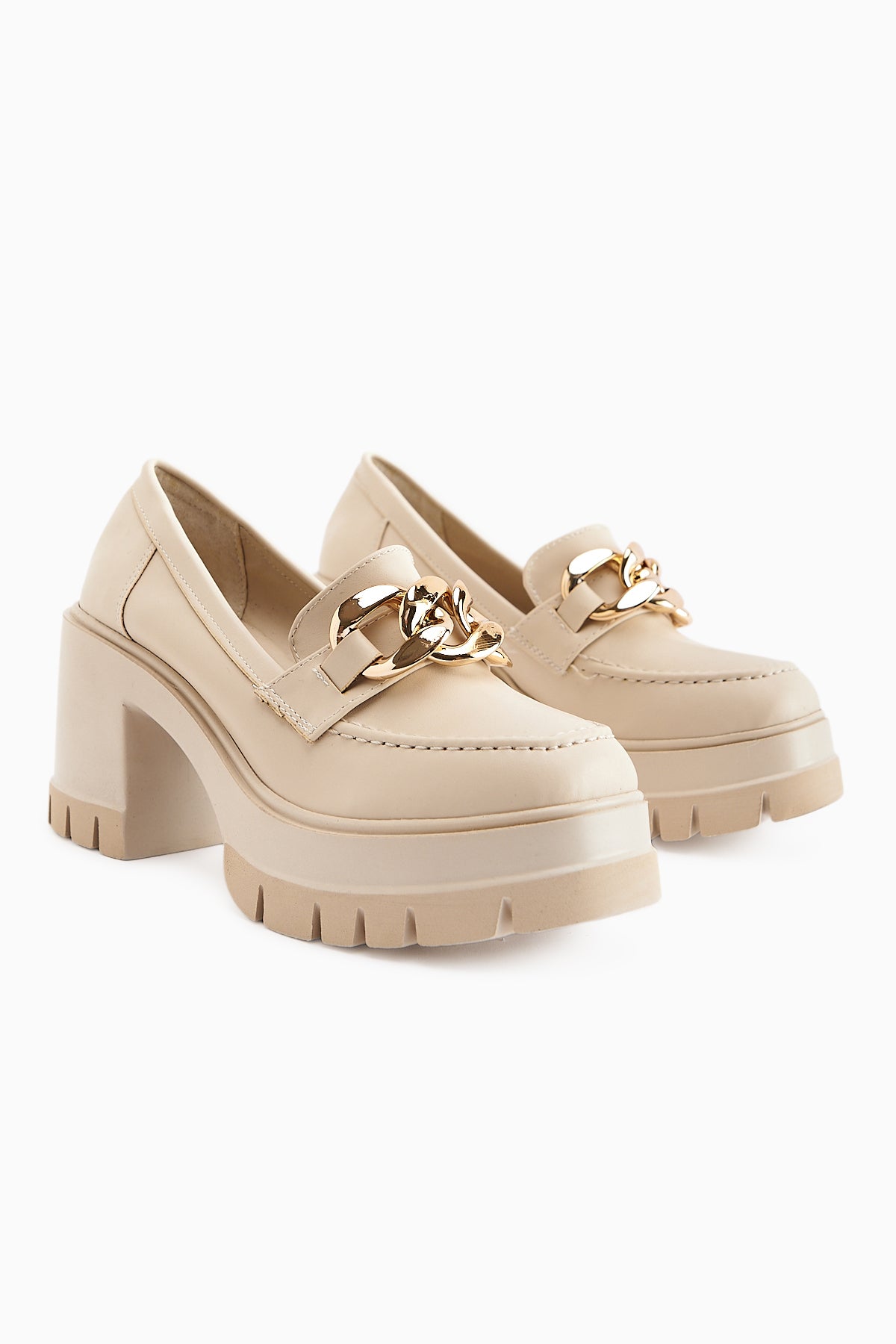 Chanpen Nud Toka Detaylı Platformlu Günlük Ayakkabı